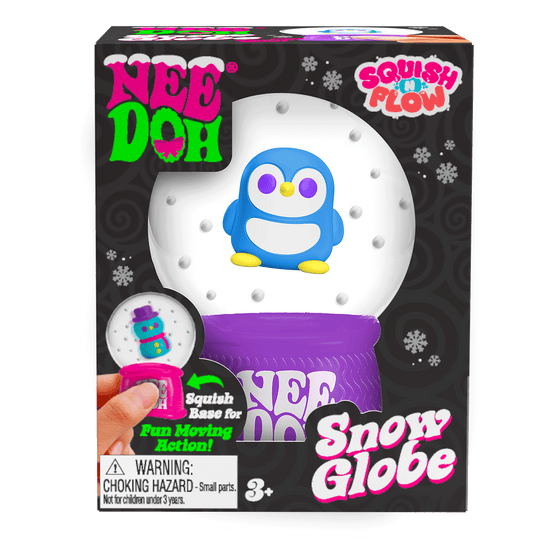 NeeDoh Squish N Flow Snow Globe Choice T6B37